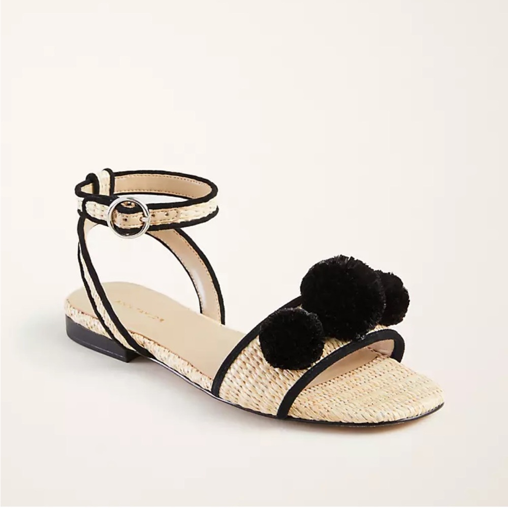 Ann Taylor Adley Pom Pom Sandals